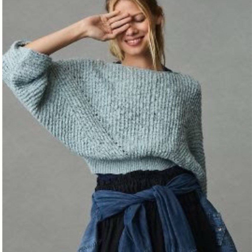Anthropologie batwing sweater 🩵